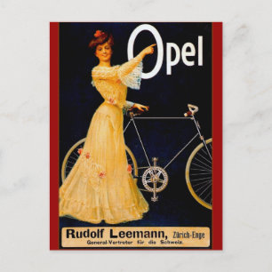Carte Postale Opel Bicycles Publicité Vintage