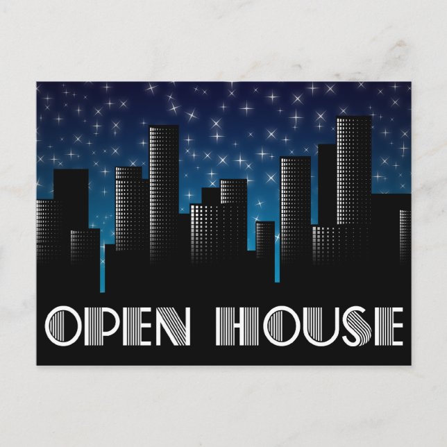 Carte Postale open house : cityscape night sky (Devant)