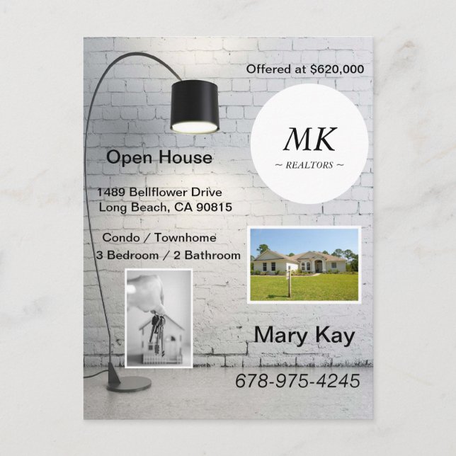 Carte postale Open House pour les nouveaux proprié (Devant)