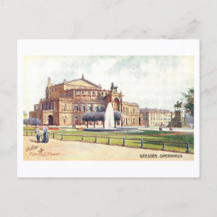 Carte Postale Opéra de Dresde, Allemagne