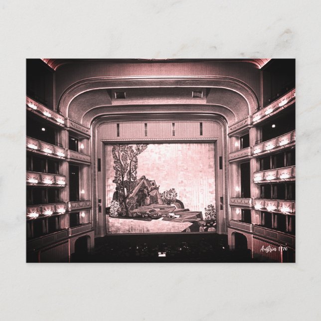 Carte Postale Opéra de l'intérieur du Staatsoper de Vienne Autri (Devant)