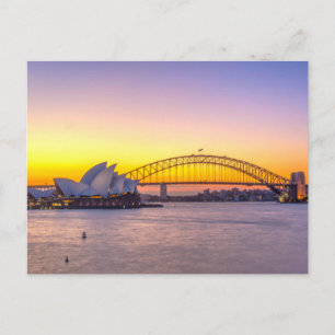 Carte Postale Opéra de Sydney au coucher du soleil