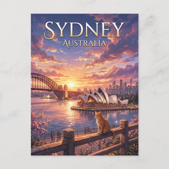 Carte Postale Opéra de Sydney Australie (Devant)