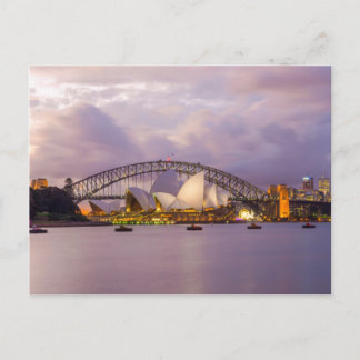 Carte Postale Opéra de Sydney et Harbour Bridge