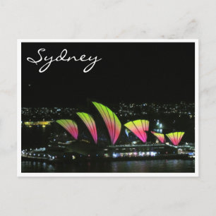 Carte Postale opéra de sydney orange vif