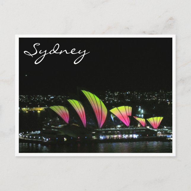 Carte Postale opéra de sydney orange vif (Devant)