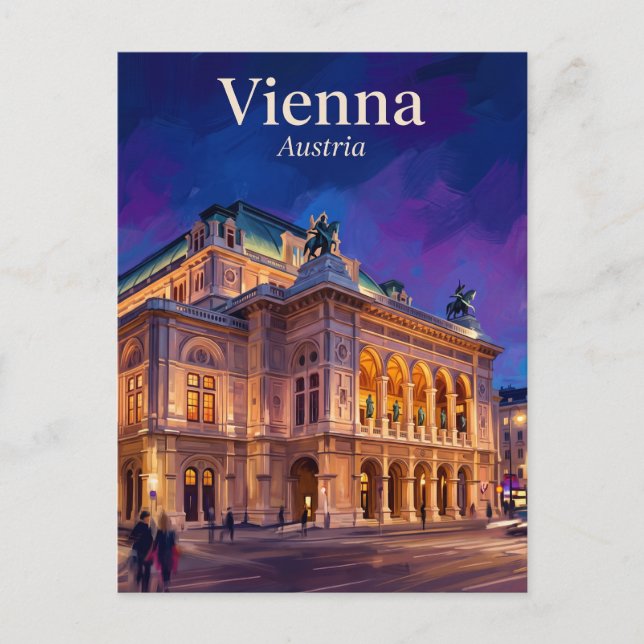 Carte Postale Opéra d'État de Vienne Autriche (Devant)