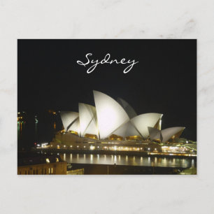 Carte Postale opéra nocturne de sydney