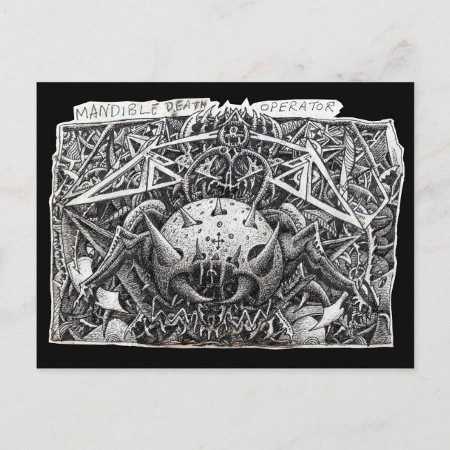 Carte Postale Opérateur de la mort maniable, par Brian Benson (Devant)