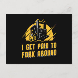 Carte Postale Opérateur De Remorque Je Suis Payé Pour La Fourche