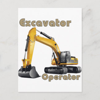 Carte Postale Opérateur d'excavateur