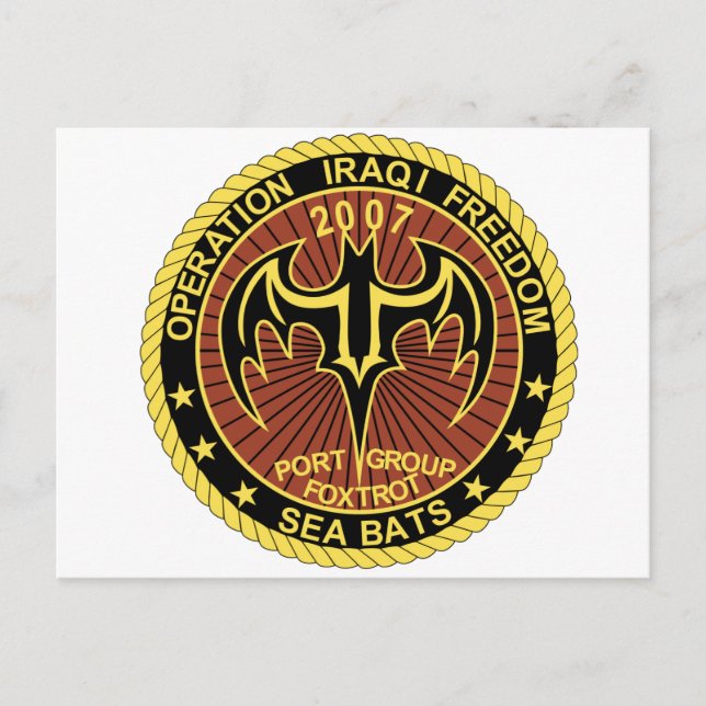 Carte Postale Operation Iraqi Freedom - Enduring Freedom Patches (Devant)