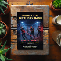 Opération Laser Tag Bash d'anniversaire