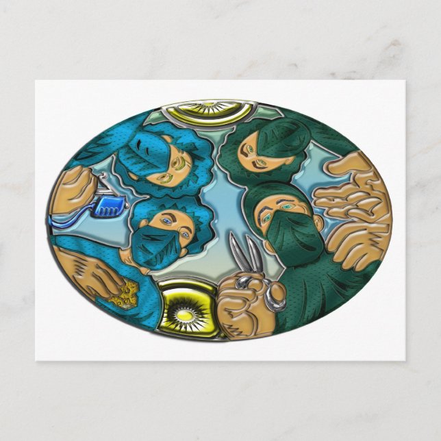 Carte Postale Opération ou chirurgie (Devant)