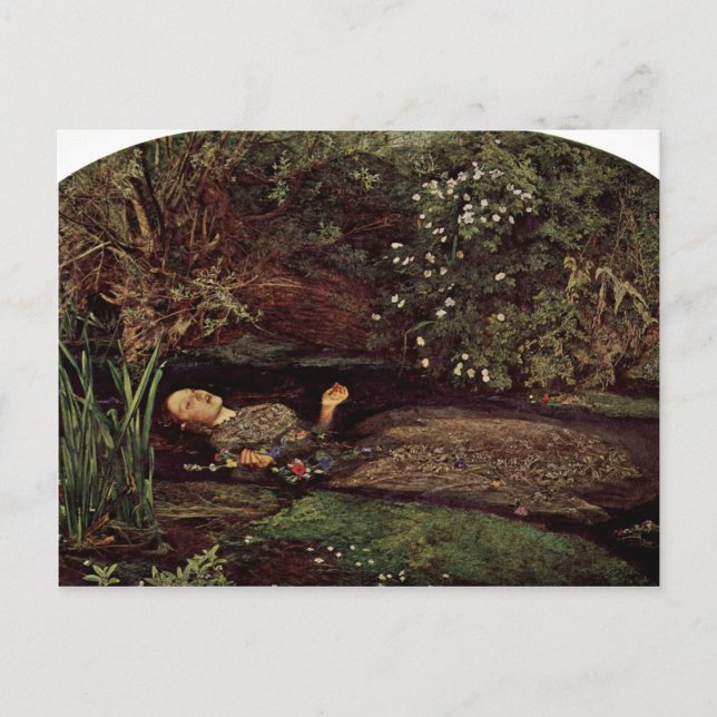Carte Postale Ophelia By Millais, John Everett (Meilleure Qualit (Devant)