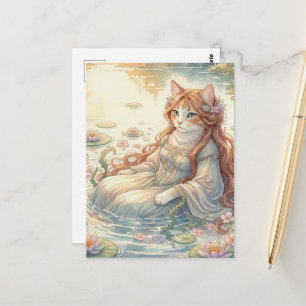 Carte Postale Ophelia en chat