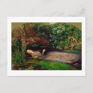 Carte Postale Ophelia, John Everett Millais, 1851-1852
