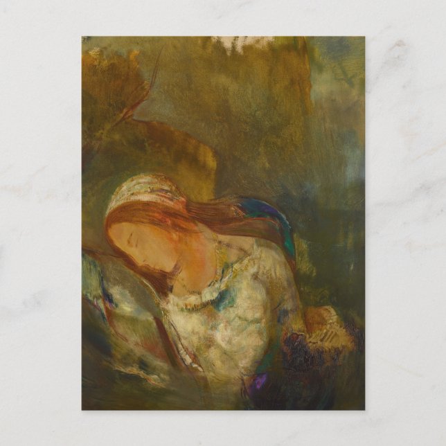 Carte Postale Ophelia par Odilon Redon (Devant)