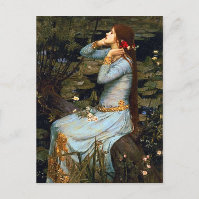 Carte postale Ophelia Waterhouse (Devant)