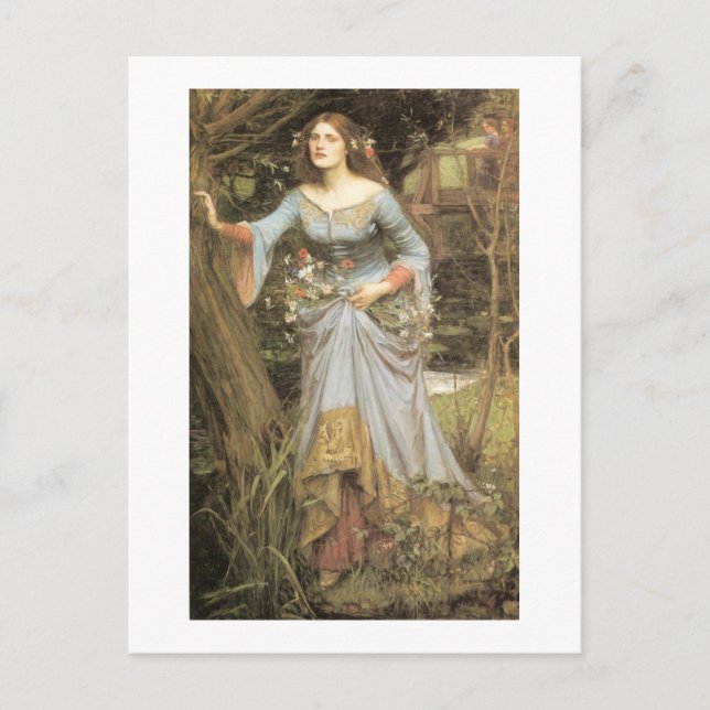 Carte Postale Ophélie avec Bouquet (Devant)