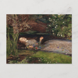 Carte Postale Ophélie par John Everett Millais
