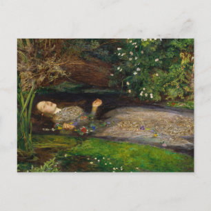 Carte Postale Ophélie par John Everett Millais