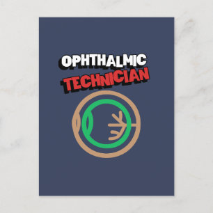 Carte Postale Ophthalmologie Technicien ophtalmique