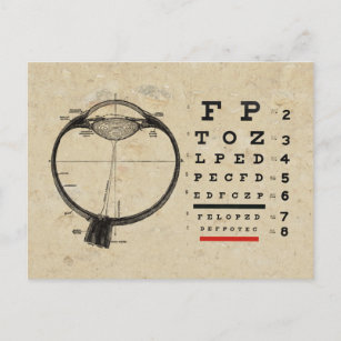 Carte Postale Ophthalmologue vintage