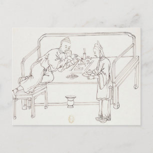 Carte Postale Opium fumant