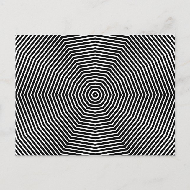 Carte Postale Optical Illusion Lines (Devant)