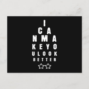 Carte Postale Optician Look Mieux Optician lunettes