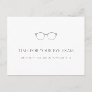 Carte Postale Optométriste moderne Simple Lunettes de vue Nomina