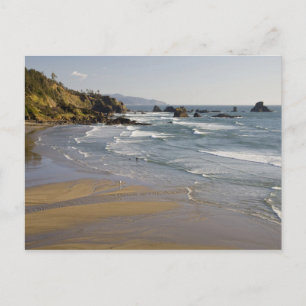 Carte Postale OR, côte de l'Oregon, Ecola State Park, Indien