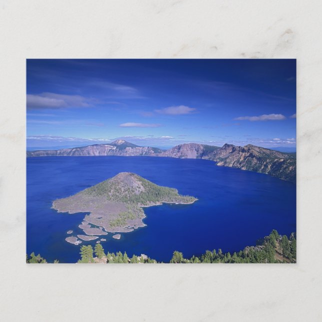 Carte Postale OR, Crater Lake NP, Wizard Island et Crater (Devant)