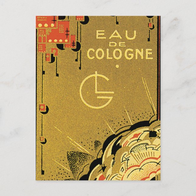 Carte Postale Or Eau De Cologne (Devant)