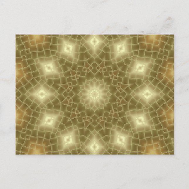 Carte Postale Or et Brown (Devant)