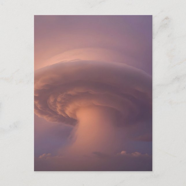 Carte Postale Orage supercellulaire géant Champignon Nuage  (Devant)