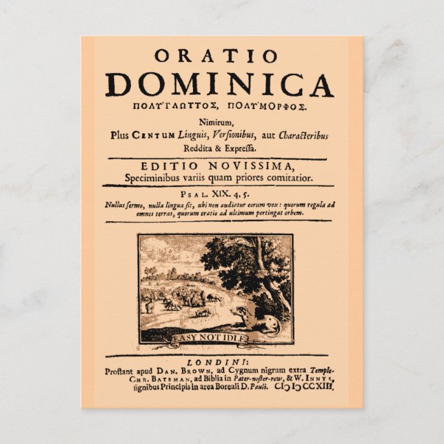 Carte Postale Oraison Dominicale (Devant)