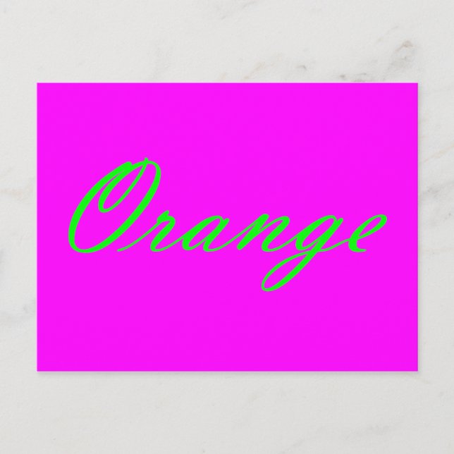 Carte Postale Orange (Devant)