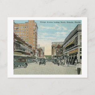 Carte Postale Orange Ave., Orlando, Floride Vintage