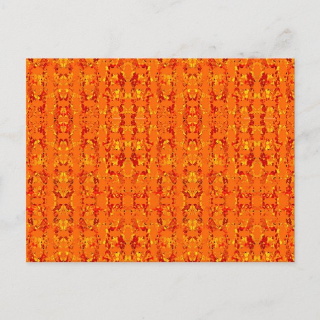 Carte Postale Orange Aztek (Devant)