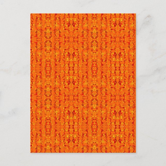 Carte Postale Orange Aztek (Devant)