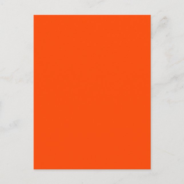 Carte Postale Orange couleur Arrière - plan (Devant)
