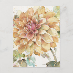 Carte Postale Orange Dahlia