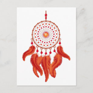 Carte Postale Orange Dream Catcher
