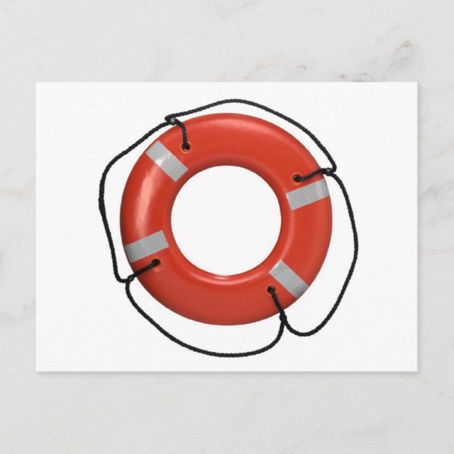 CARTE POSTALE ORANGE LIFE SAVER (Devant)