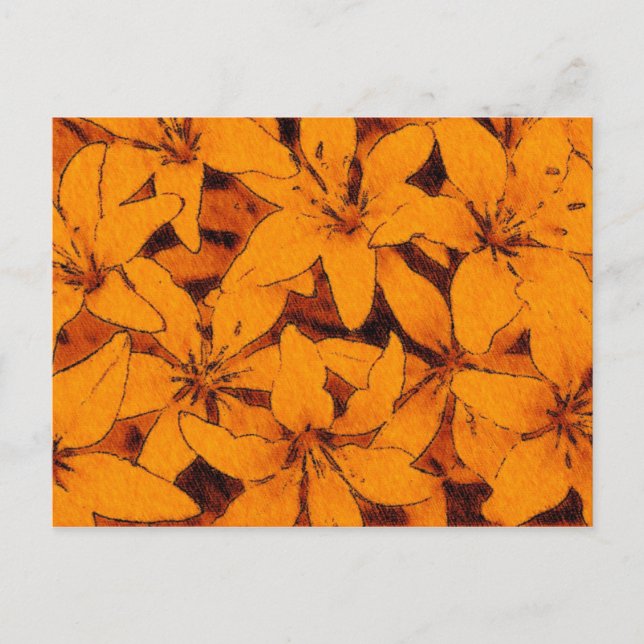 Carte postale Orange Lilies (Devant)