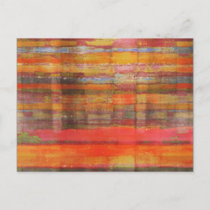 Carte postale Orange Modern Art Abstrait