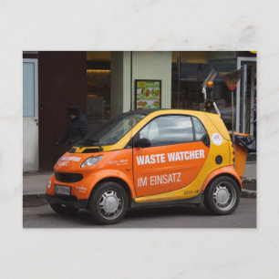 Carte Postale Orange Smart Car
