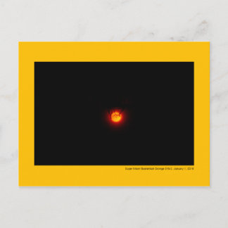 Carte Postale Orange superbe de basket-ball de lune 316-2
